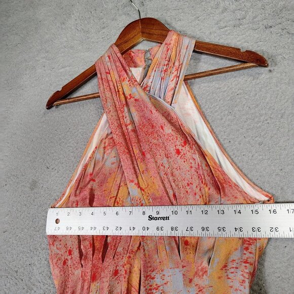 Free People Seduction Jumpsuit Women's S Multicolor Tie-Dye Halter Neck Wide Leg - Picture 5 of 15